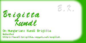 brigitta kundl business card